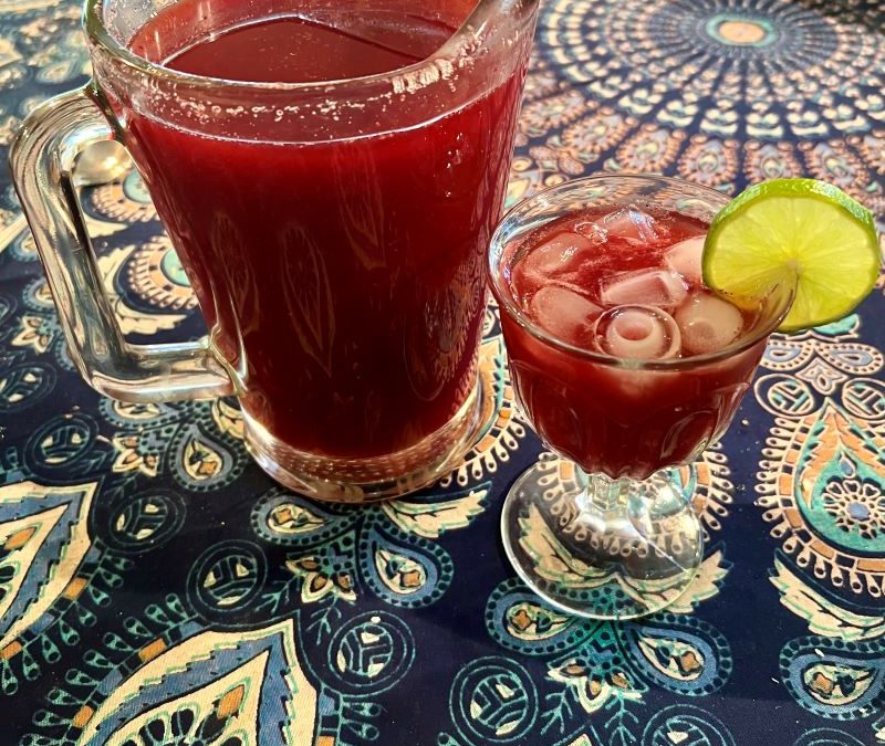 Strawberry Hibiscus Agua Fresca